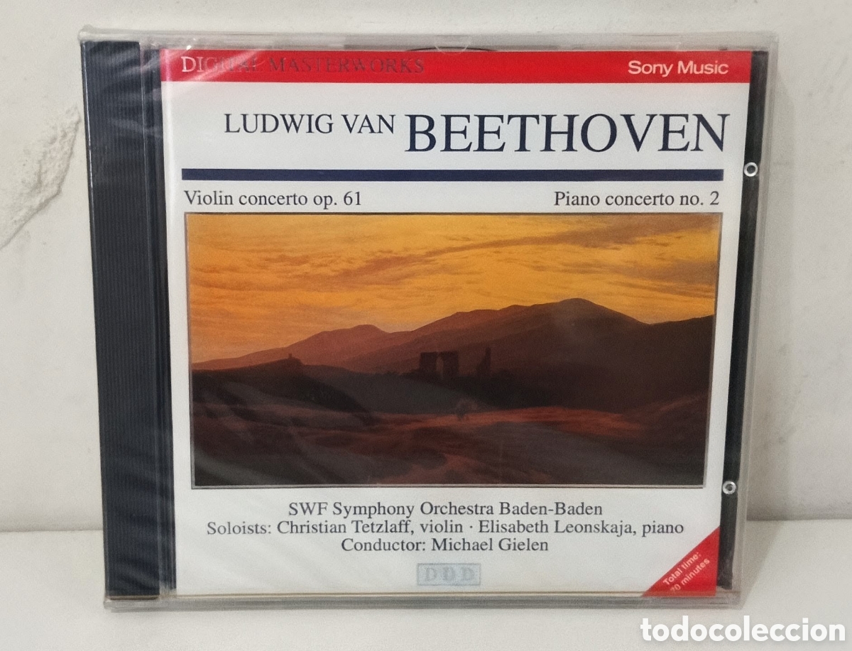 CDs de M&uacute;sica: LUDWIG VAN BEETHOVEN - PIANO CONCERTO NO.2 OP.19 / VIOLIN CONCERTO OP.61 - CD PRECINTADO