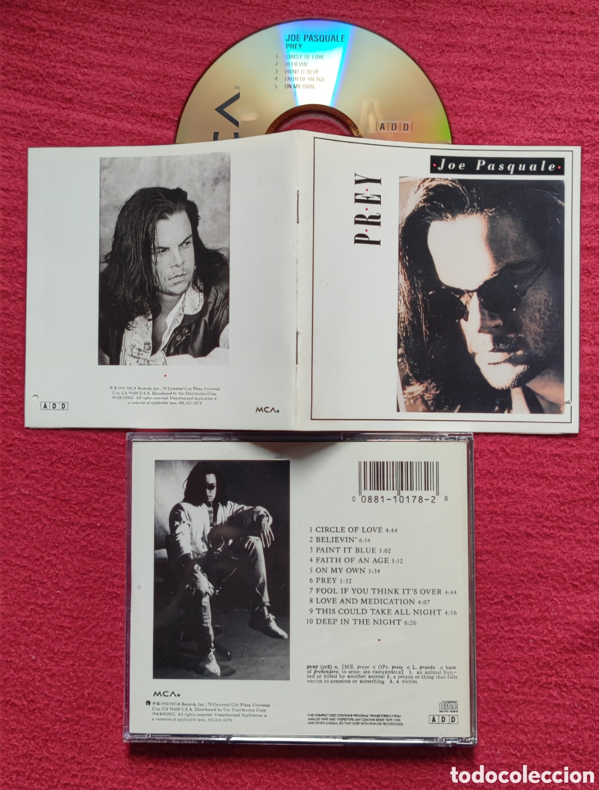 Music CDs: JOE PASCUALE: P.R.E.Y, CD Aor, Edici&oacute;n Original 1991 MCA Records USA. Muy raro en Cd.