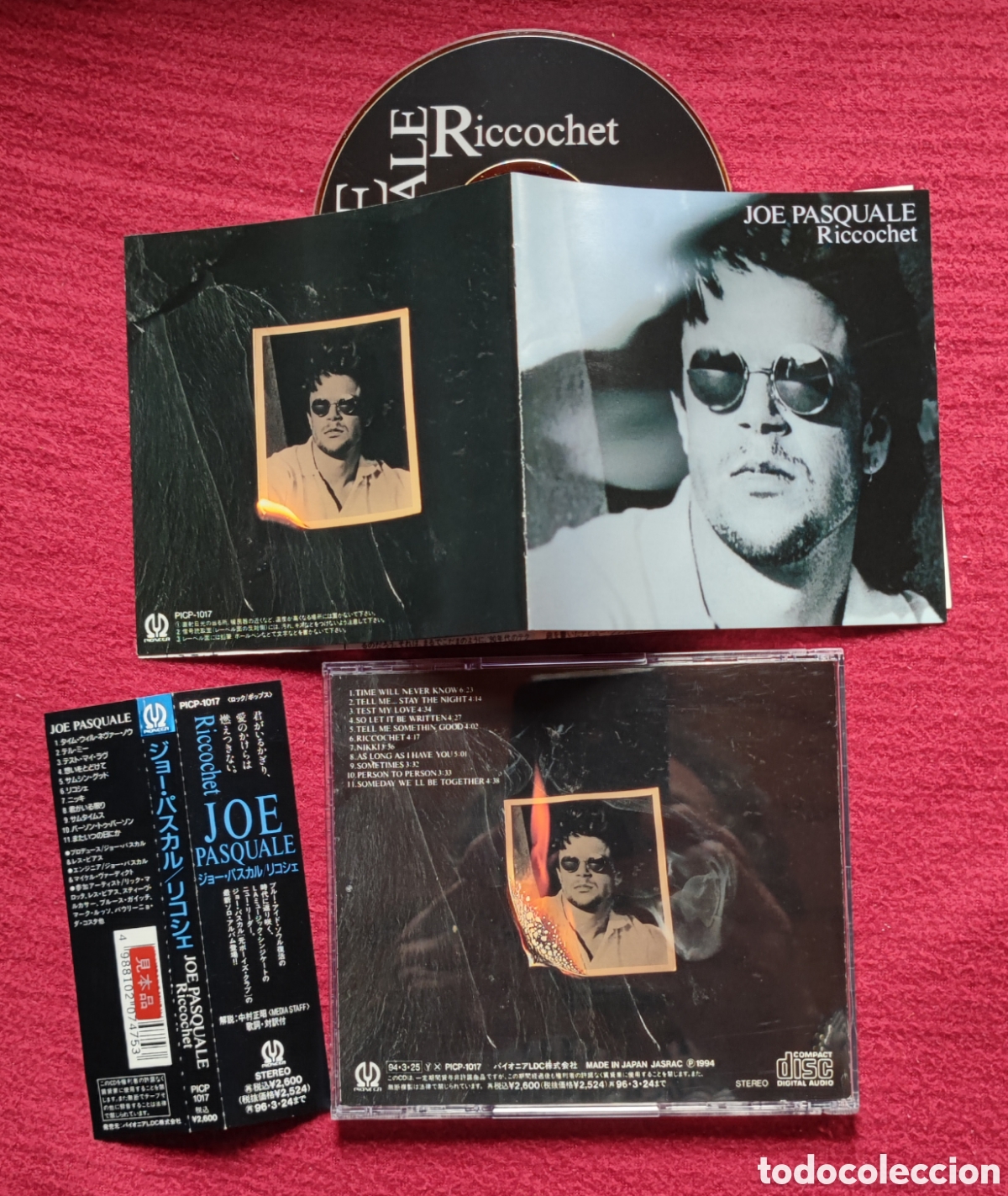 Music CDs: JOE PASCUALE: Riccochet. Cd Aor 1994. Edici&oacute;n Japonesa con Obi. Rareza en Cd.