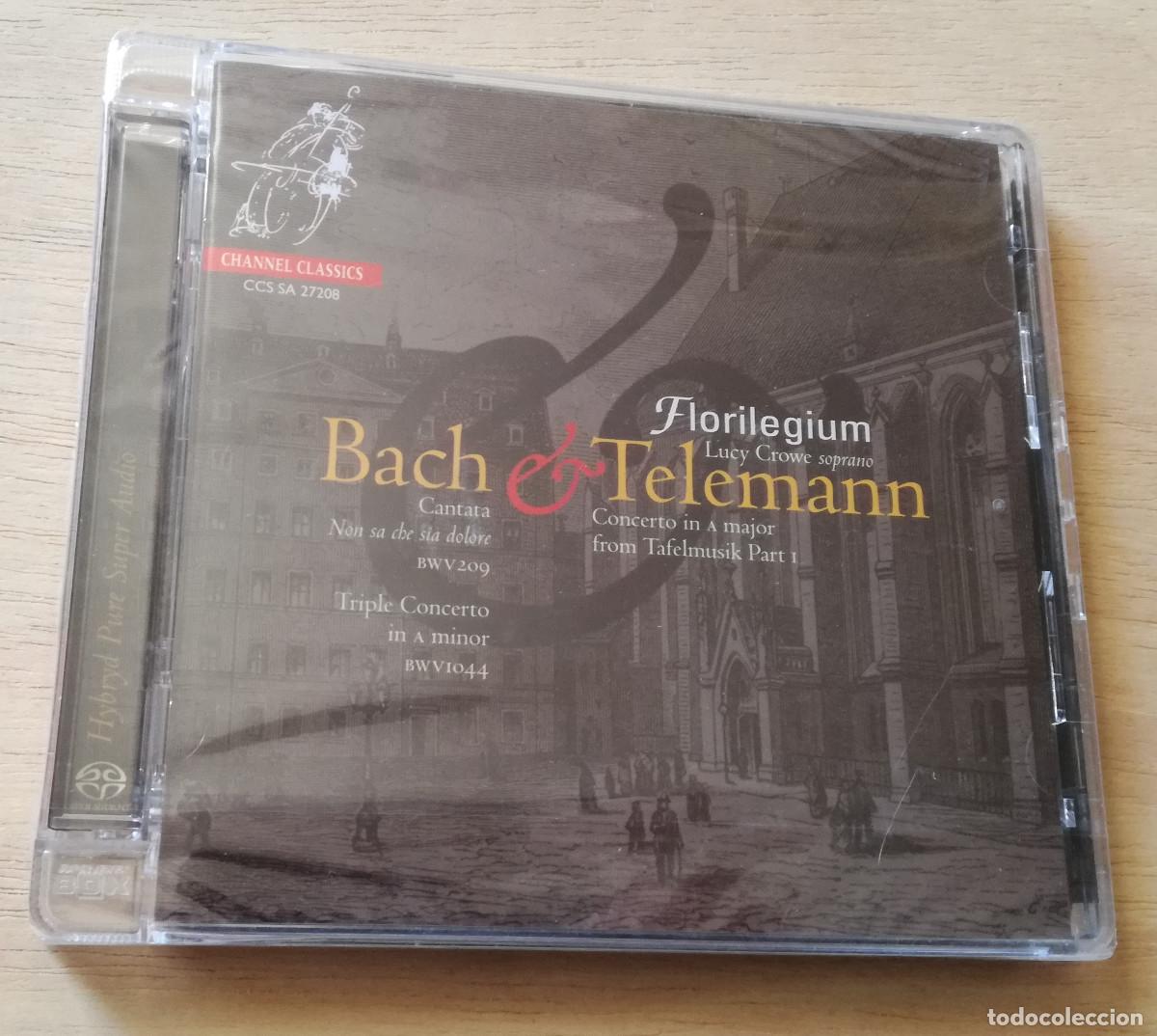 CDs de M&uacute;sica: BACH & TELEMANN - FLORILEGIUM LUCY CROWE - SACD - CANTATAS BWV 209 1044 - PRECINTADO
