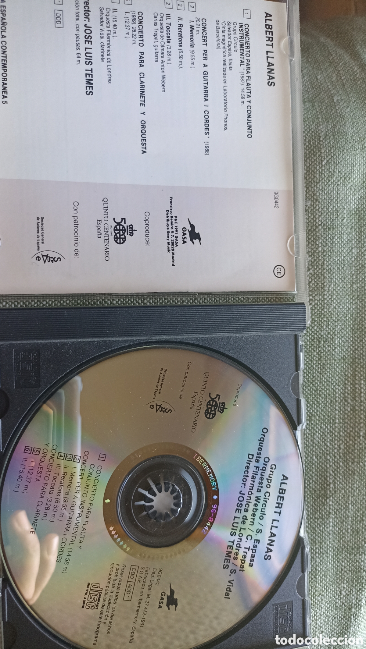 CDs de m&uacute;sica: Albert Llamas Piezas orquestrales - Foto 3