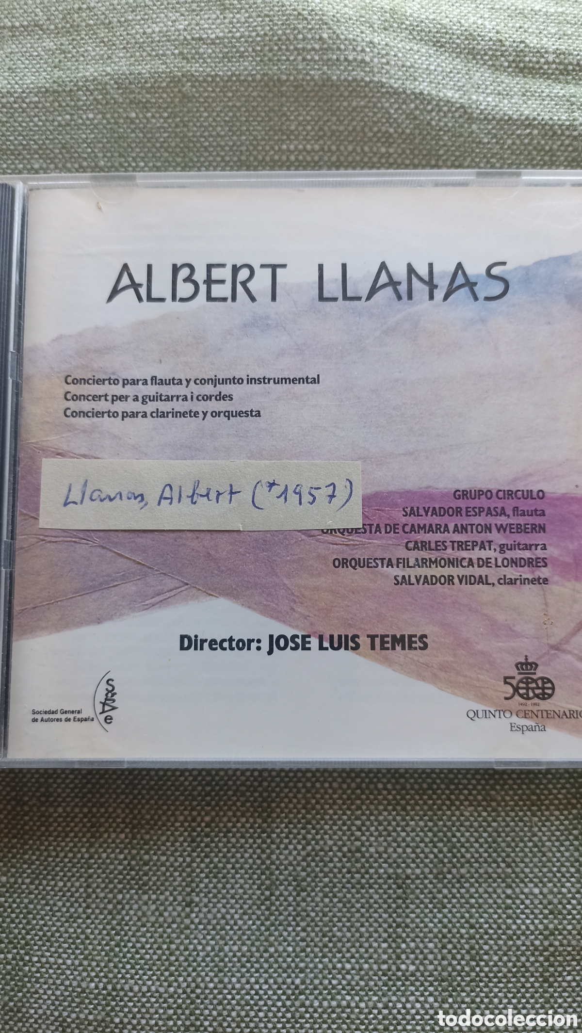 CDs de M&uacute;sica: Albert Llamas Piezas orquestrales
