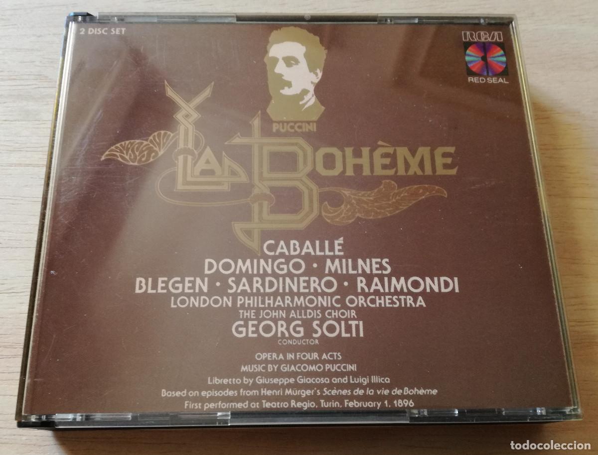 CDs de M&uacute;sica: PUCCINI - LA BOHEME - CABALLE DOMINGO SOLTI - RCA 2XCD LIBRETO