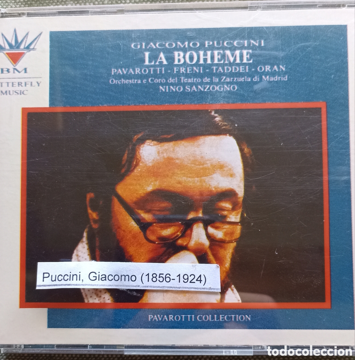 CDs de M&uacute;sica: 2CD de la &oacute;pera La Boh&egrave;me de Giacomo Puccini, protagonizada por el tenor Luciano Pavarotti.