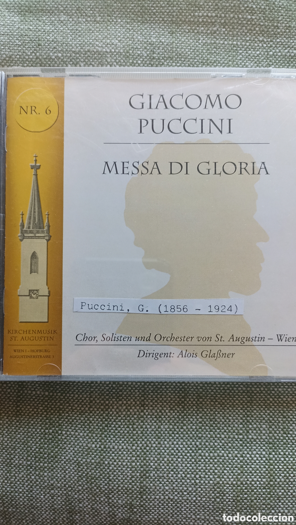 CDs de M&uacute;sica: CD de la Messa di Gloria de Giacomo Puccini interpretada por el coro y la orquesta de la iglesia St.