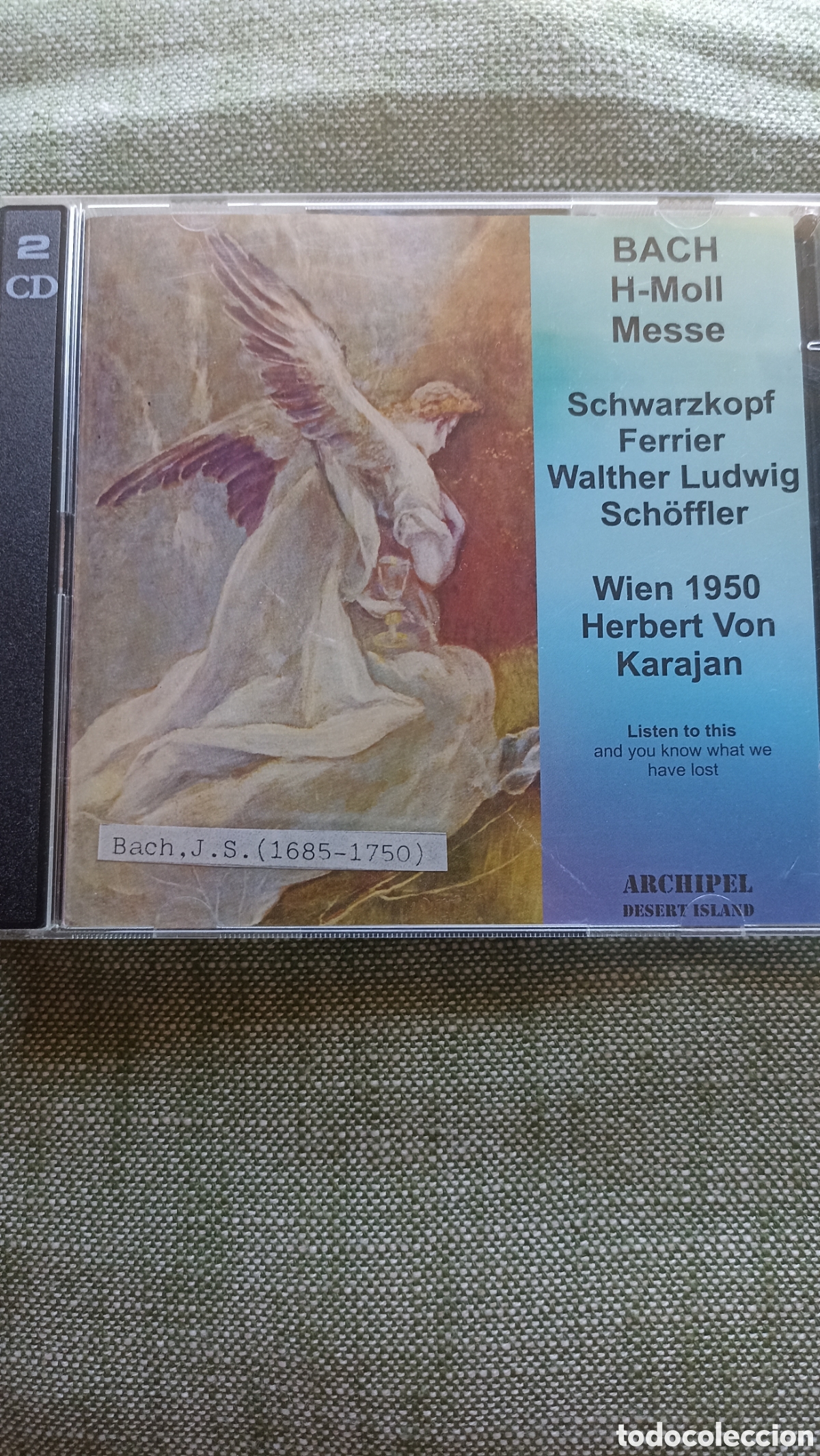 CDs de M&uacute;sica: Misa en si menor (H-Moll Messe) de Johann Sebastian Bach, dirigida por Herbert von Karajan en Viena,
