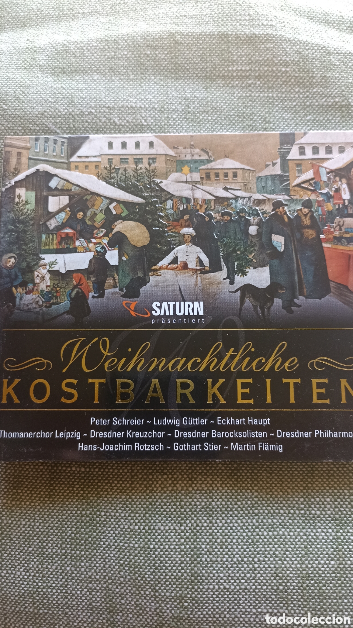 CDs de M&uacute;sica: Weihnachtliche Kostbarkeiten&rdquo; (Tesoro Navide&ntilde;os), presentado por la cadena de tiendas alemana Saturn
