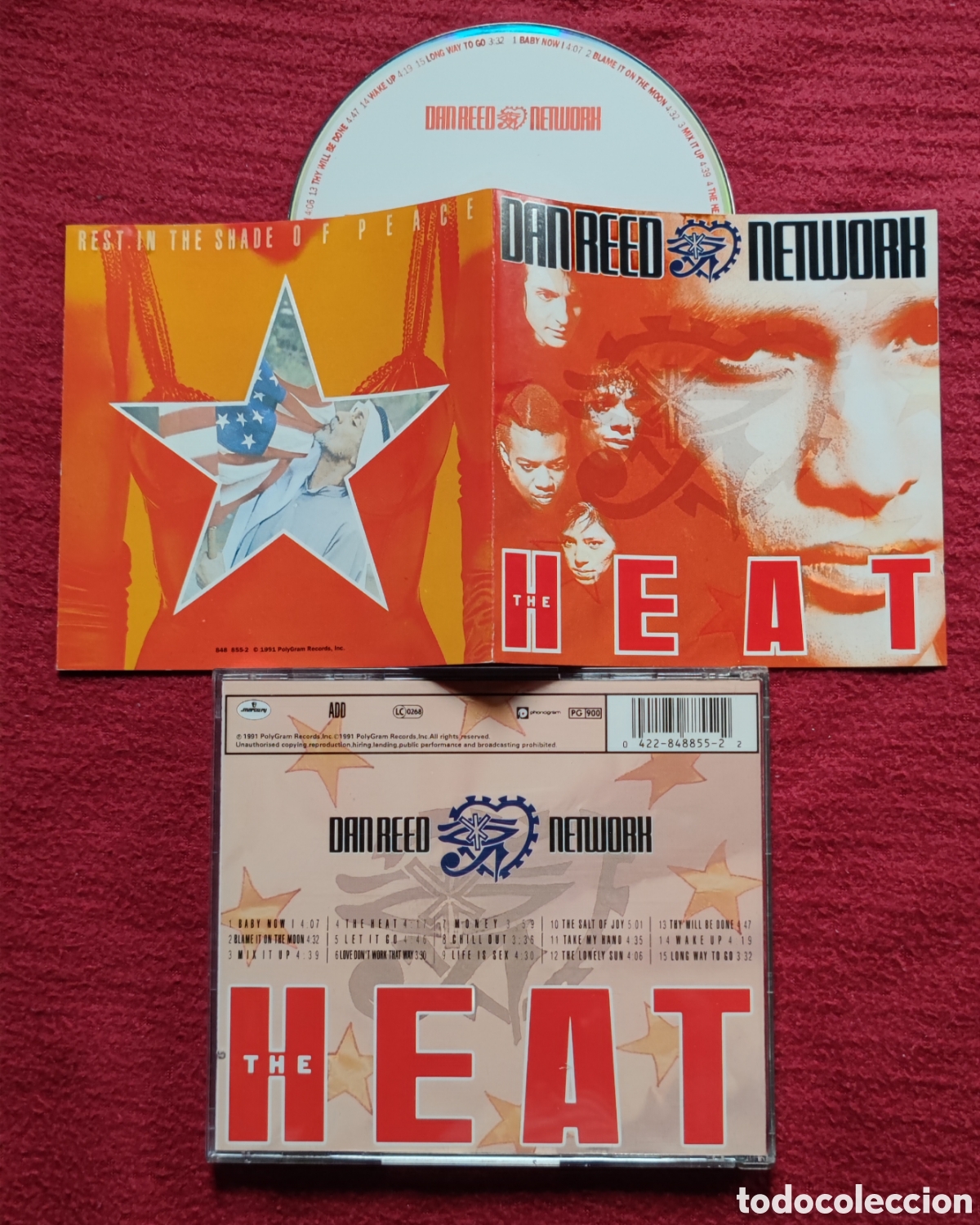CDs de M&uacute;sica: DAN REED NETWORK: The Heat. Cd Edici&oacute;n Original 1991 PolyGram Records. Raro en Cd.