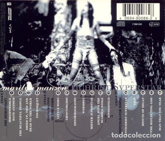 CDs de m&uacute;sica: MARILYN MANSON. ANTICHRIST SUPERSTAR. CD. - Foto 2