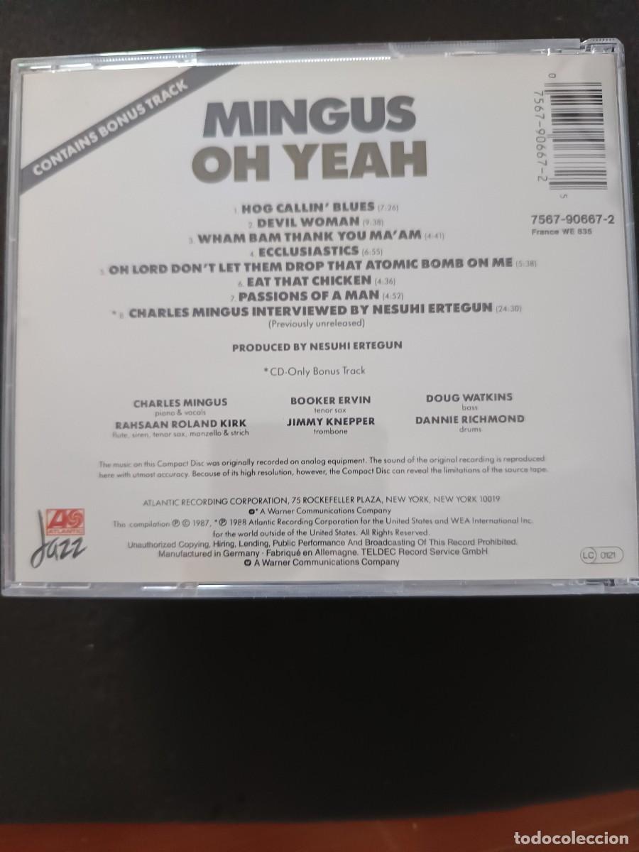 CDs de m&uacute;sica: MINGUS. OH YEAH. CONTAINS BONUS TRACK - Foto 2