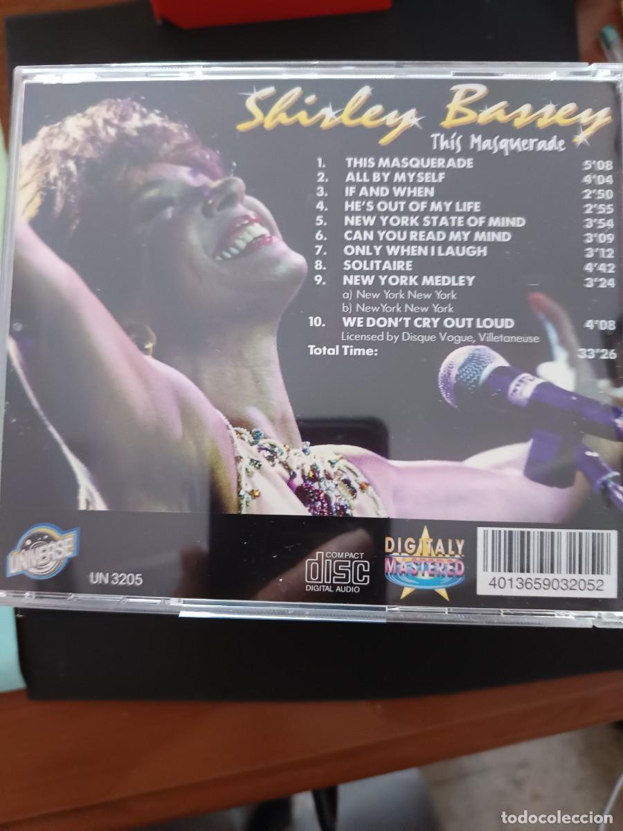 CDs de m&uacute;sica: SHIRLEY BASSEY. THIS MASQUERADE - Foto 2