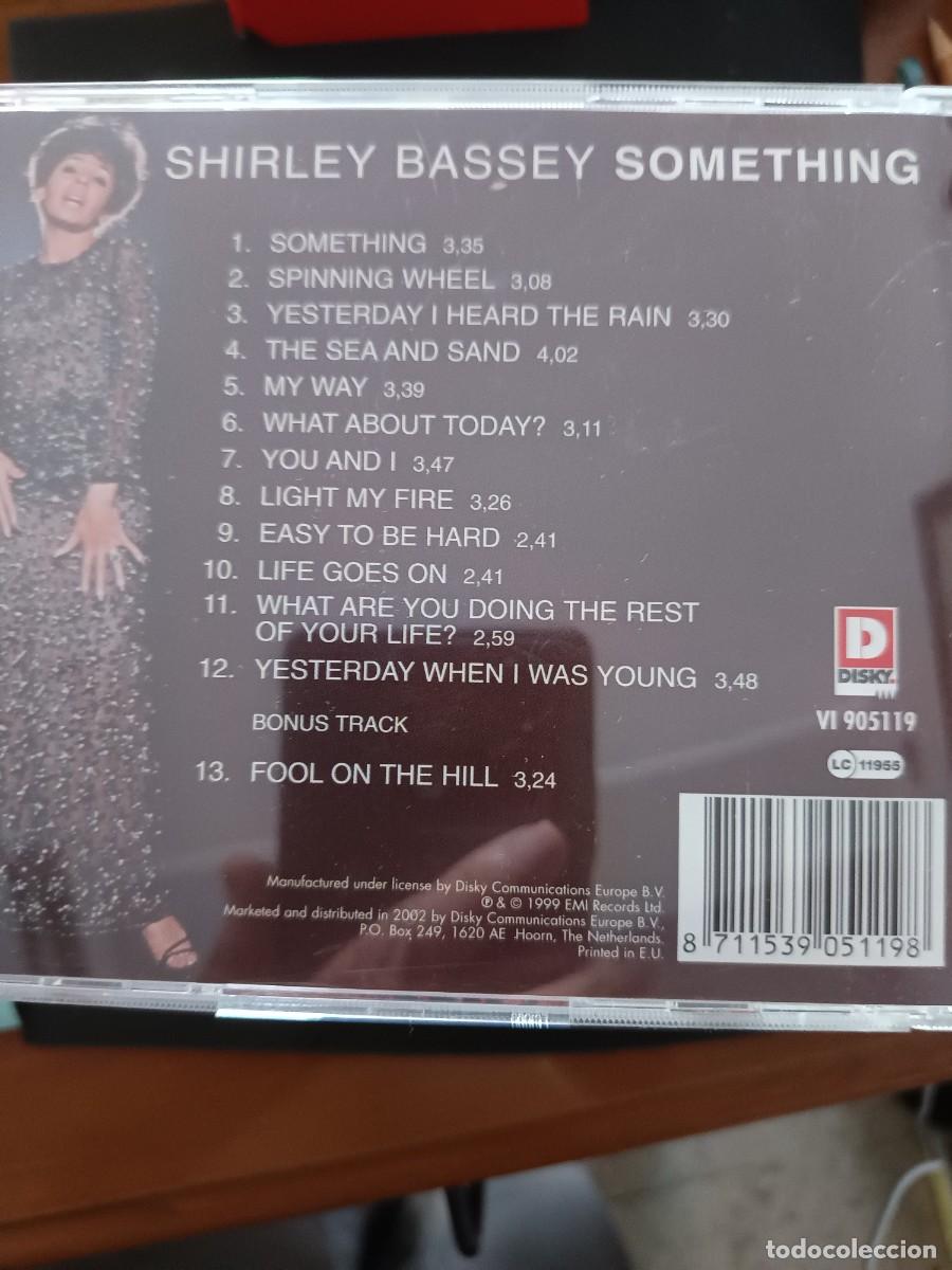 CDs de m&uacute;sica: SHIRLEY BASSEY. SOMETHING - Foto 2