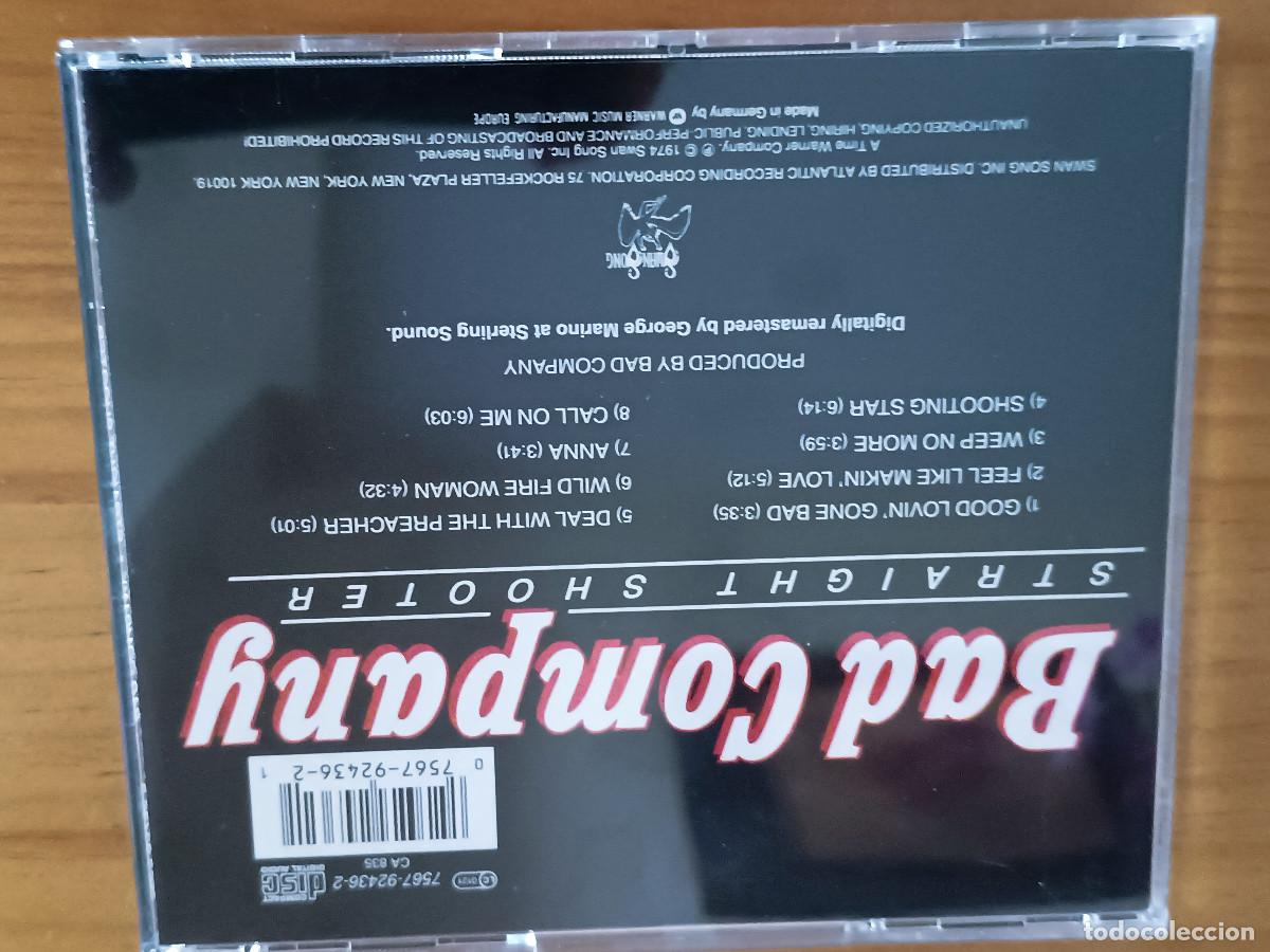 CDs de M&uacute;sica: BAD COMPANY - STRAIGHT SHOOTER (1975) CD HARD ROCK