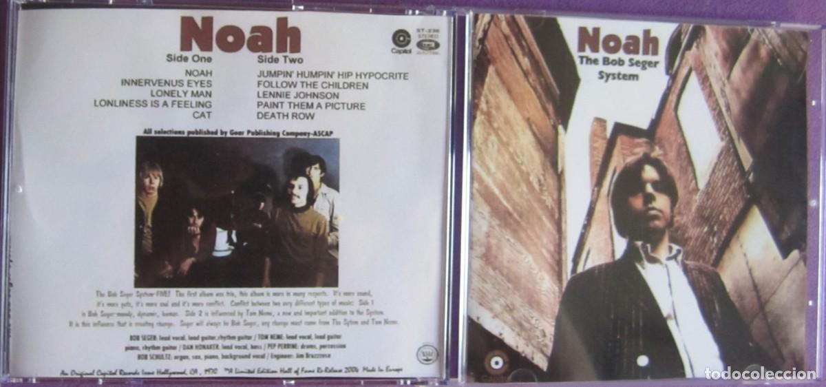 CDs de M&uacute;sica: BOB SEGER SYSTEM, THE: NOAH. GRABADO MANUALMENTE. ORIGINALMENTE PUBLICADO EN 1969.