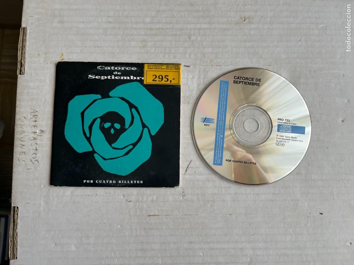 CDs de M&uacute;sica: CARTORCE DE SEPTIEMBRE POR CUATRO BILLETES - CD MUSICA CARTON SUPER FINA KREATEN