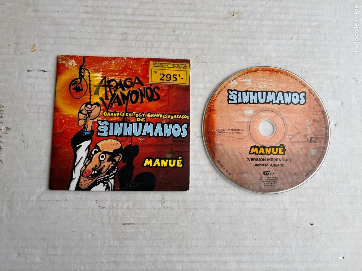 CDs de M&uacute;sica: LOS INHUMANOS MANUE GRANDES - CD MUSICA CARTON SUPER FINA KREATEN