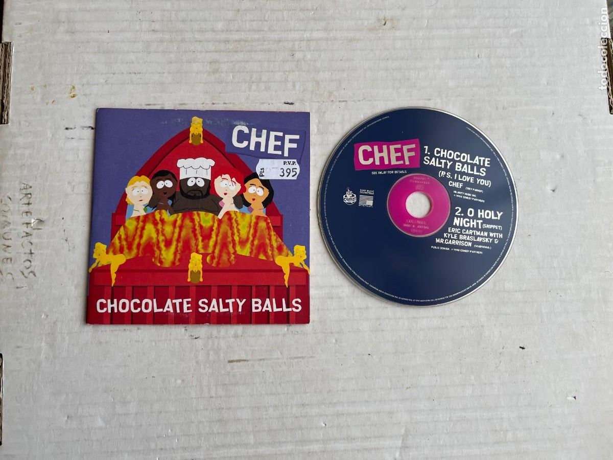 CDs de M&uacute;sica: CHEF CHOCOLATE SALTY BALLS SOUTH PARK OST BSO - CD MUSICA CARTON SUPER FINA KREATEN