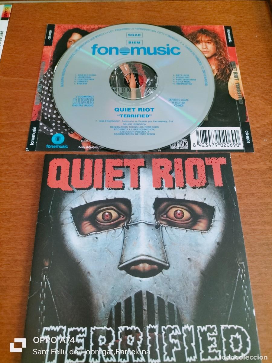 CDs de M&uacute;sica: RAR CD. QUIET RIOT. TERRIFIED. MADE IN SPAIN