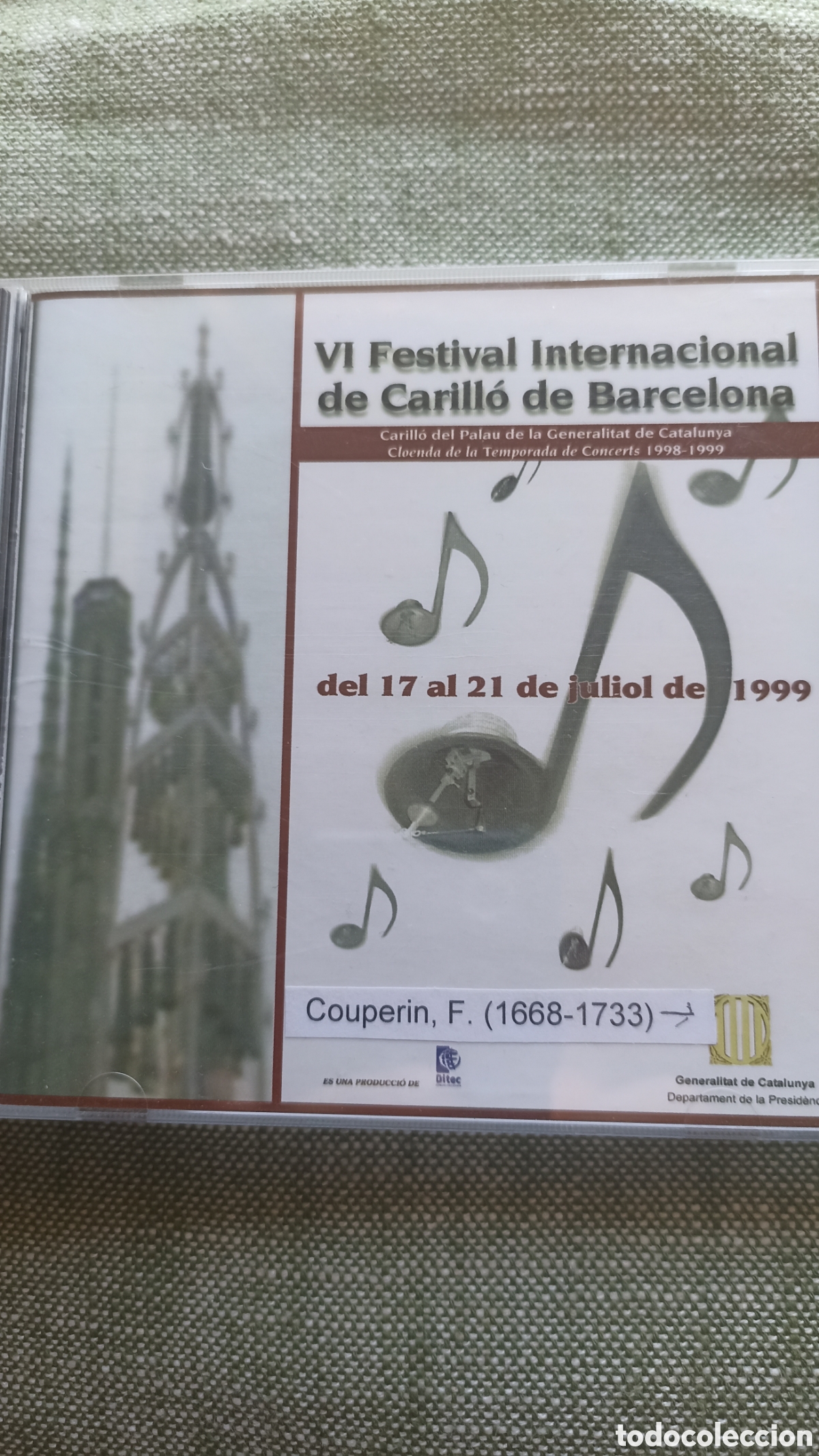 CDs de M&uacute;sica: CD del VI Festival Internacional de Carill&oacute;n de Barcelona de 1999.