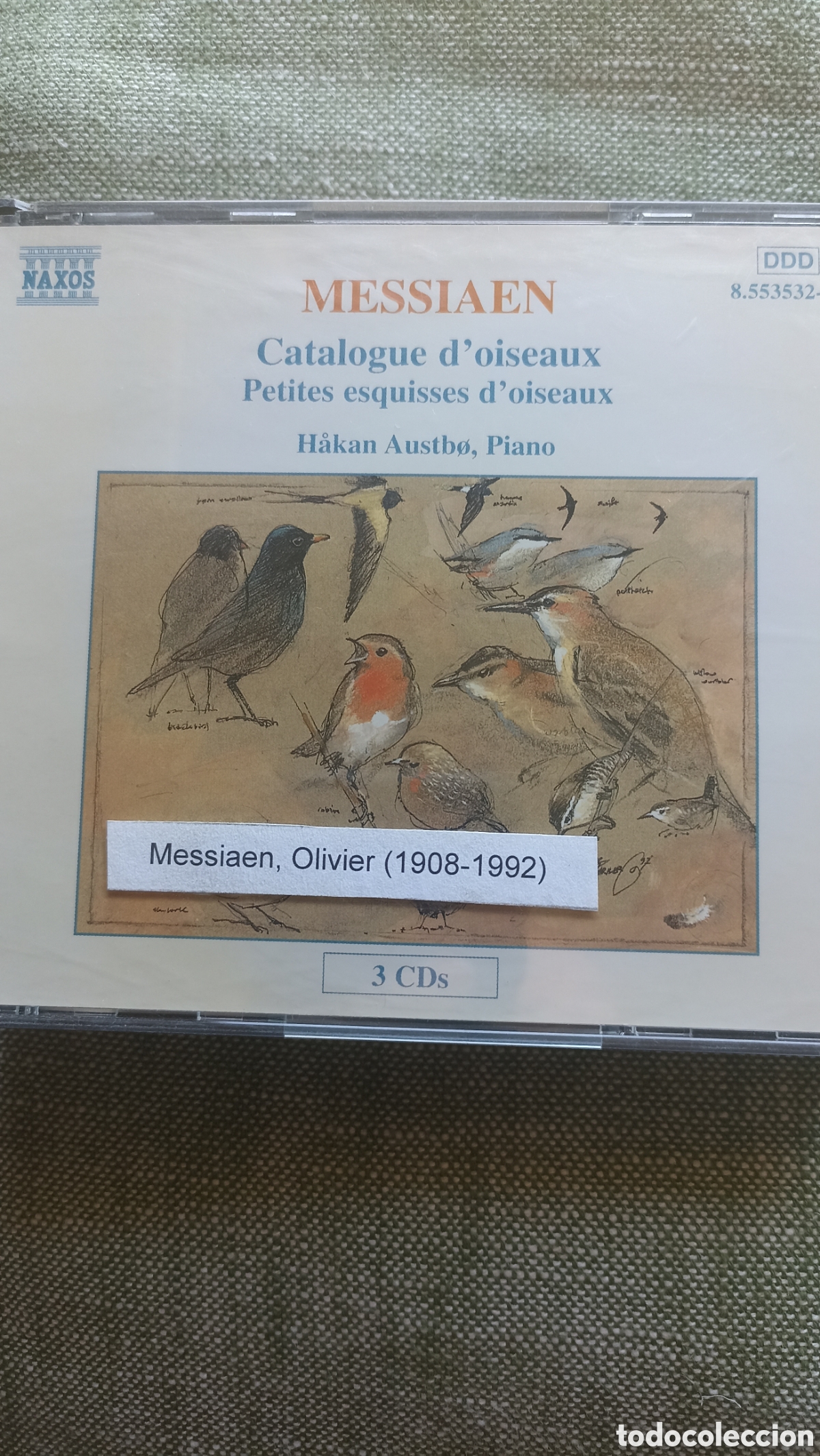 CDs de M&uacute;sica: Olivier Messiaen.El &aacute;lbum incluye las piezas &rdquo;Catalogue d'oiseaux&rdquo; (Cat&aacute;logo de p&aacute;jaros) y &rdquo;Petites