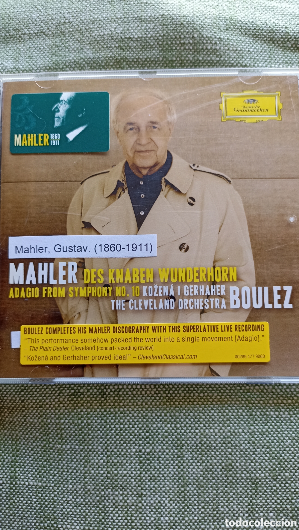 CDs de M&uacute;sica: Gustav mahler &rdquo;Des Knaben Wunderhorn&rdquo; y el Adagio de la Sinfon&iacute;a n.&ordm; 10.