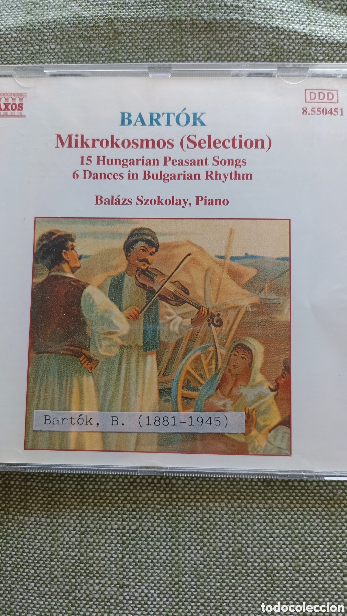 CDs de M&uacute;sica: Bart&oacute;k: Mikrokosmos (Selection) / 15 Hungarian Peasant Songs / 6 Dances in Bulgarian Rhythm,