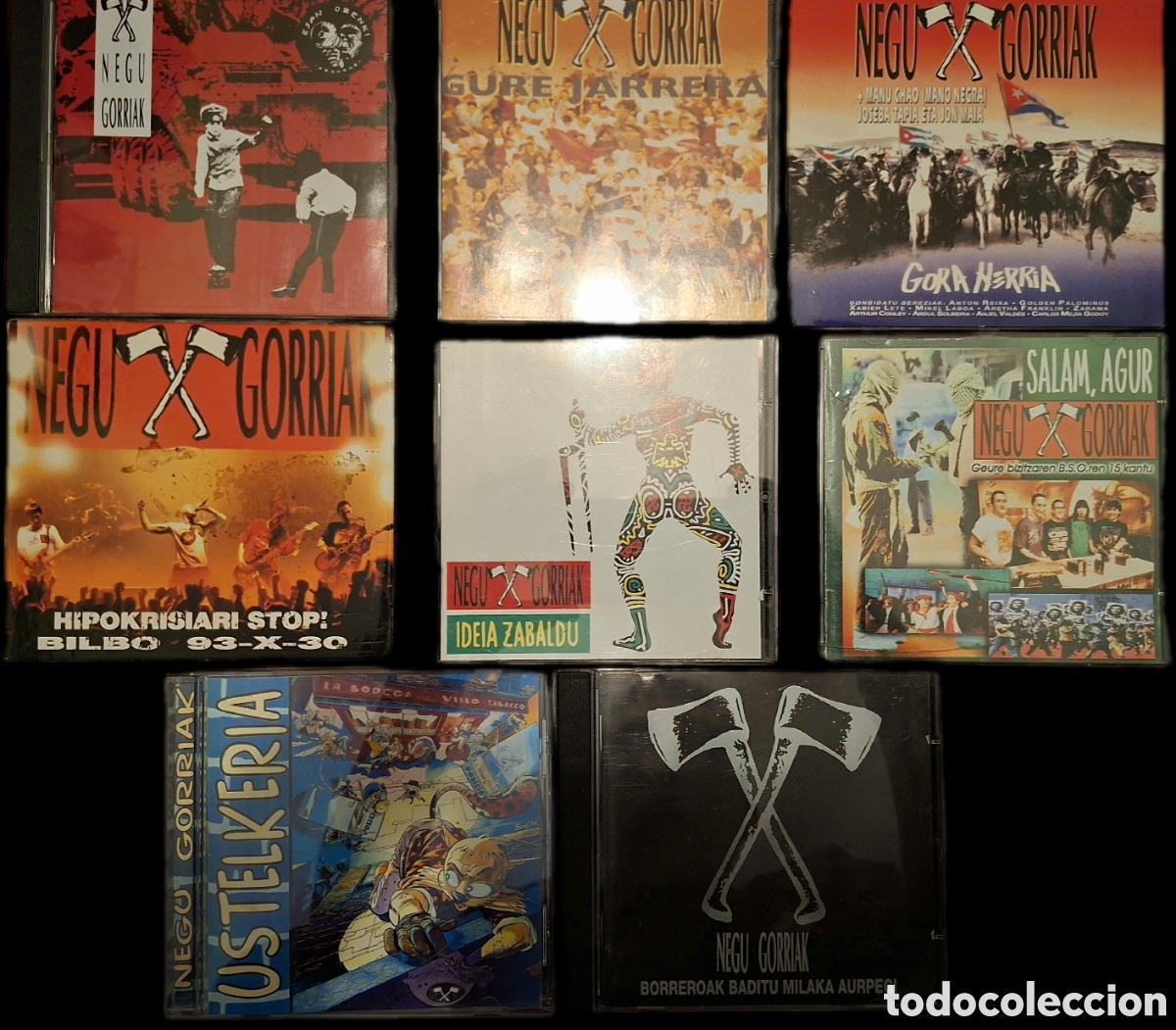 CDs de M&uacute;sica: Discografia Completa albums em CD (8) NEGU GORRIAK. Esan ozenki