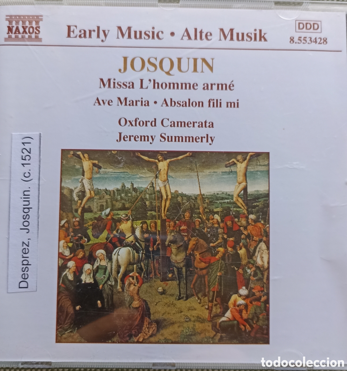 CDs de M&uacute;sica: Josquin: Missa L'Homme Arme / Ave Maria / Absalon, Fili Mi&rdquo; interpretado por la Oxford Camerata.