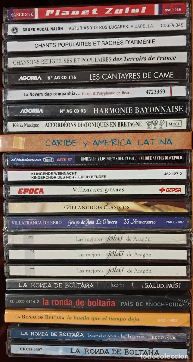 CDs de M&uacute;sica: LOTE DE 23 CDS DE M&Uacute;SICA FOLK & M&Uacute;SICAS DEL MUNDO