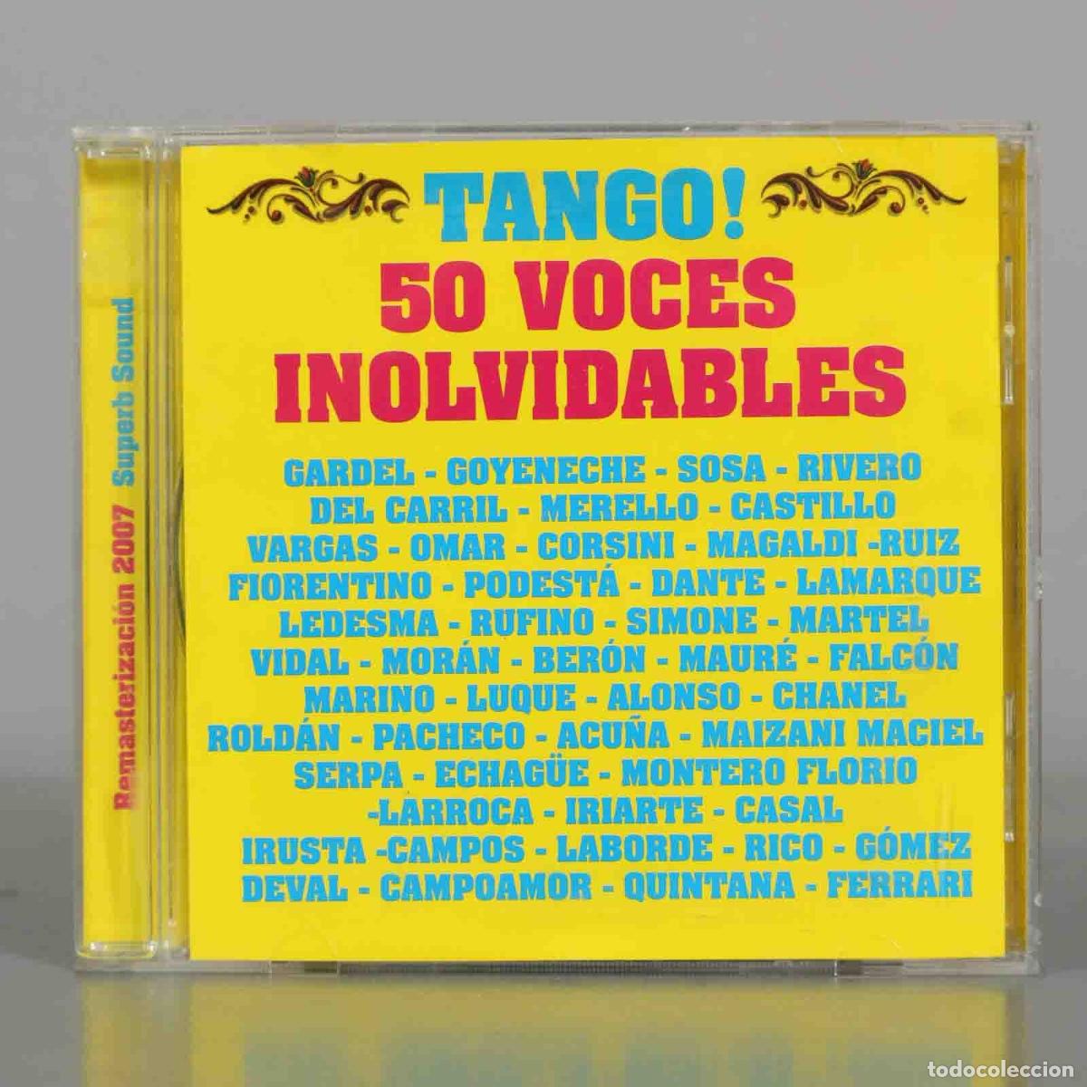CDs de M&uacute;sica: CD. Tango: 50 Voces Inolvidables - Varios Artistas