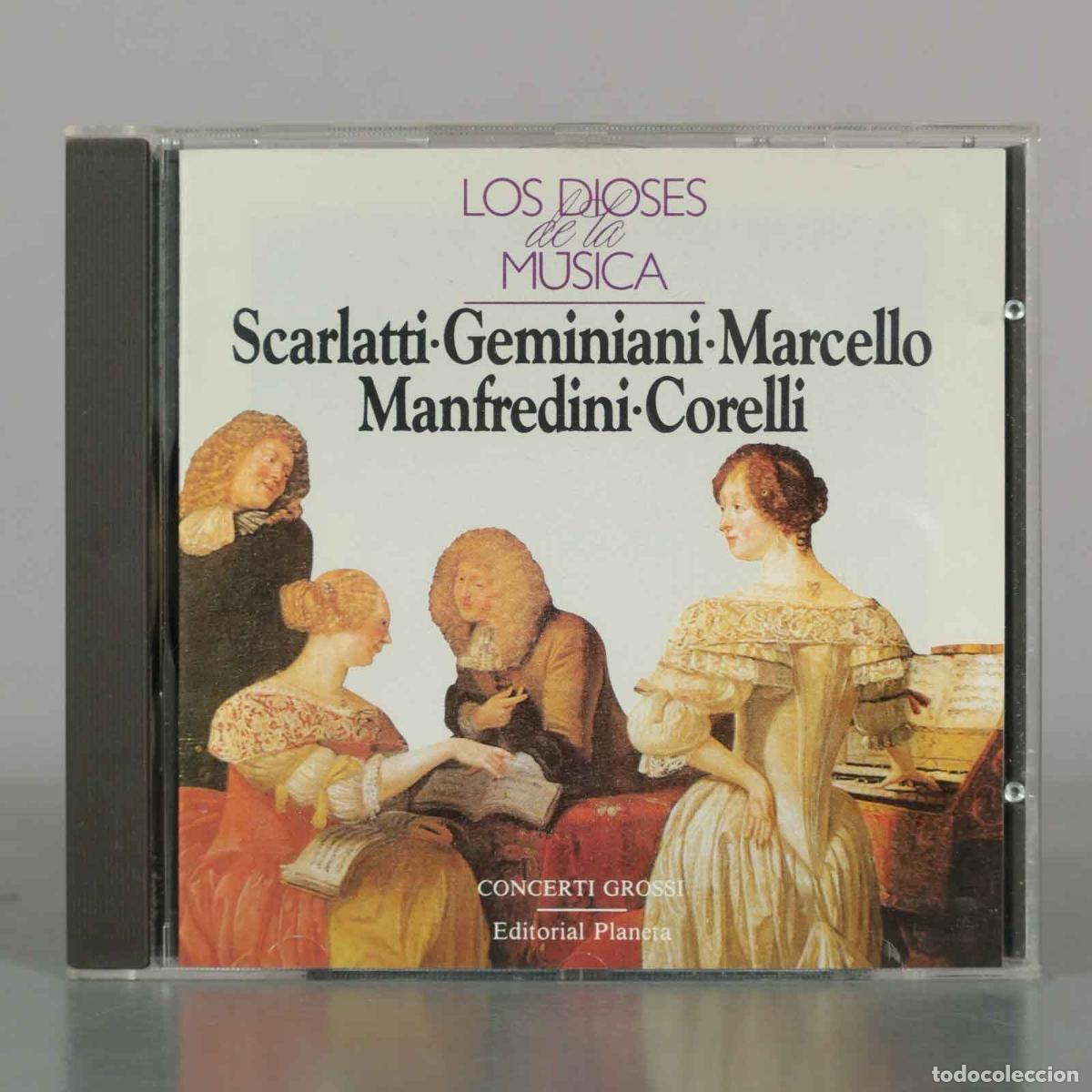 Music CDs: CD. Los Dioses de la M&uacute;sica N&ordm; 1 - Scarlatti, Geminiani, Marcello, Manfredini, Corelli - Editorial