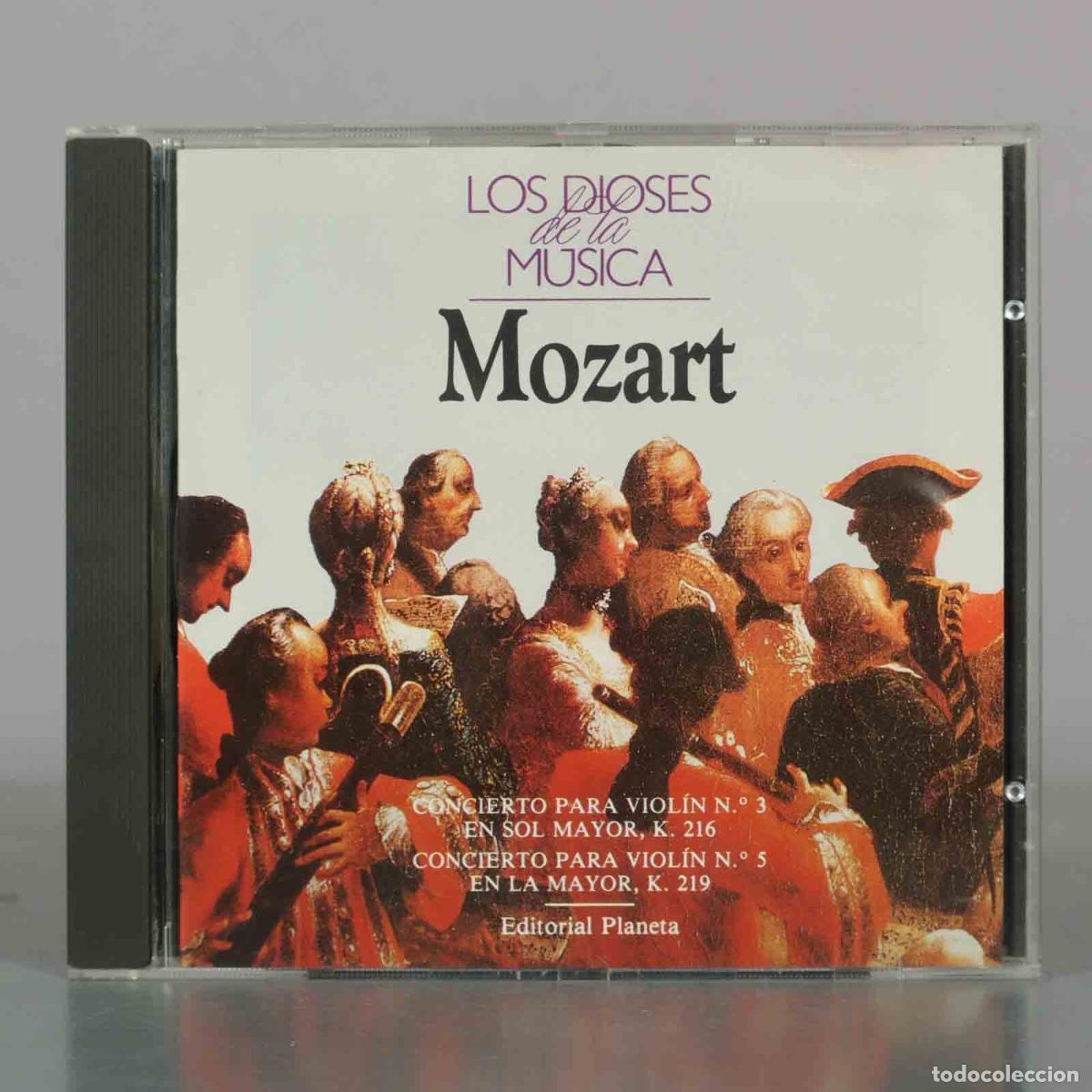 CDs de M&uacute;sica: CD. Los dioses de la m&uacute;sica: Mozart - Conciertos para viol&iacute;n n.&ordm; 3 y n.&ordm; 5 - Editorial Planeta