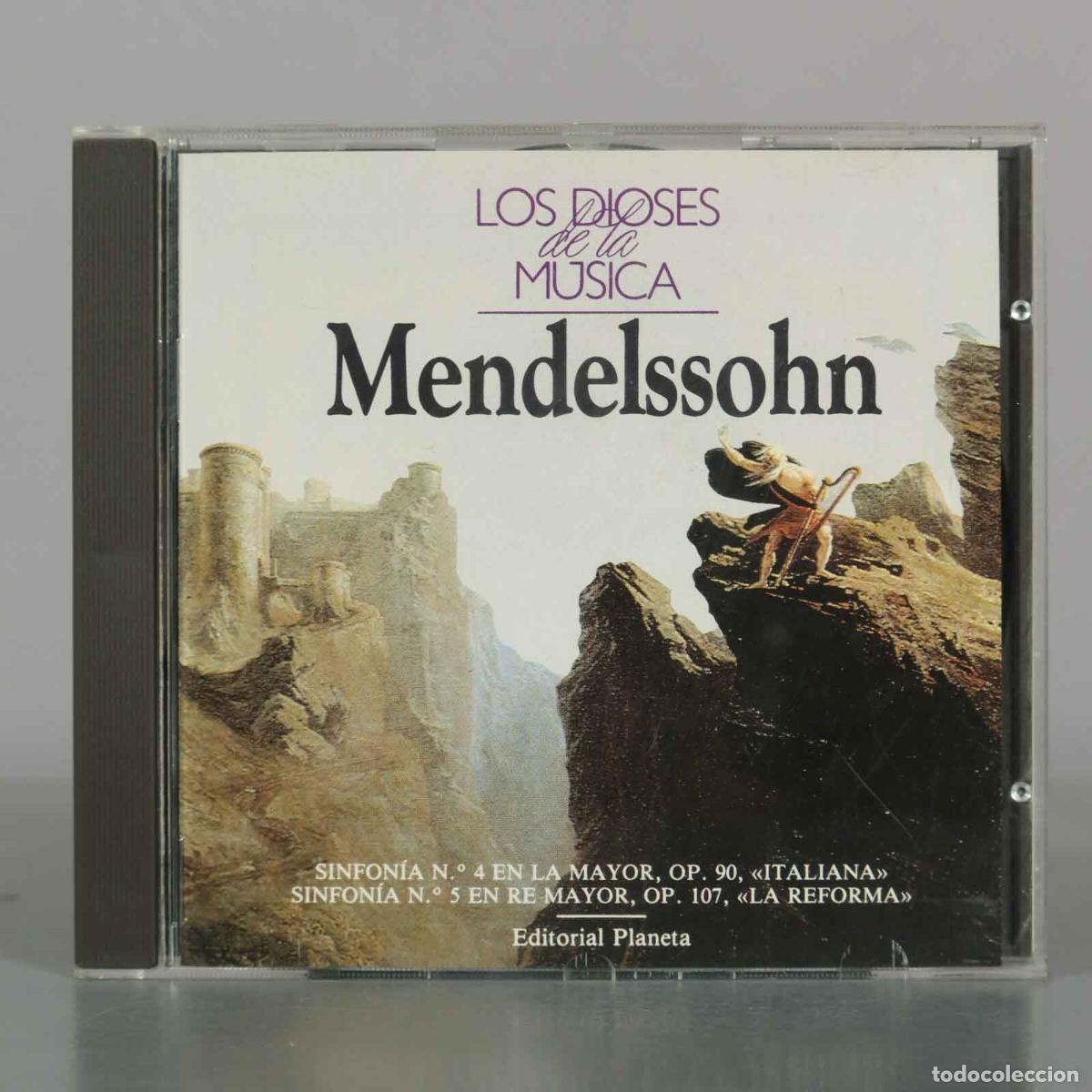 CDs de M&uacute;sica: CD. Los Dioses de la M&uacute;sica: Mendelssohn - Sinfon&iacute;a N.&ordm; 4 Italiana / Sinfon&iacute;a N.&ordm; 5 La Reforma - Fe