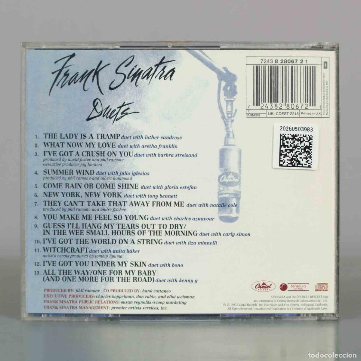 CDs de m&uacute;sica: CD. Duets - Frank Sinatra - Foto 2