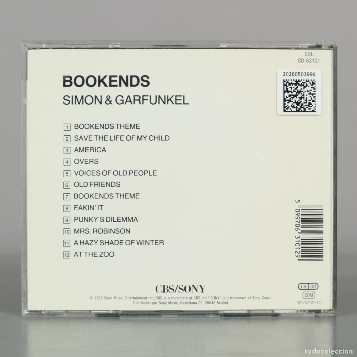 CDs de m&uacute;sica: CD. Bookends - Simon and Garfunkel - Foto 2