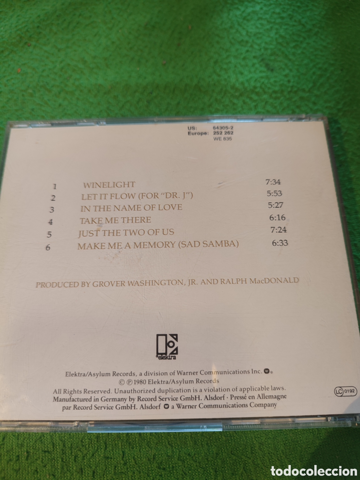 CDs de m&uacute;sica: Grover Washington Jr - Winelight - Foto 3