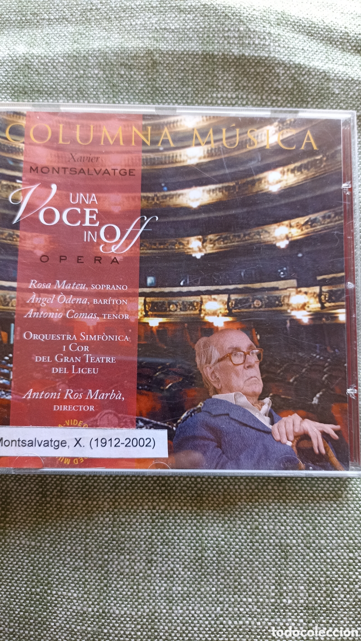 CDs de M&uacute;sica: &rdquo;Una Voce in Off&rdquo; de Xavier Montsalvatge, editada por el sello Columna M&uacute;sica.