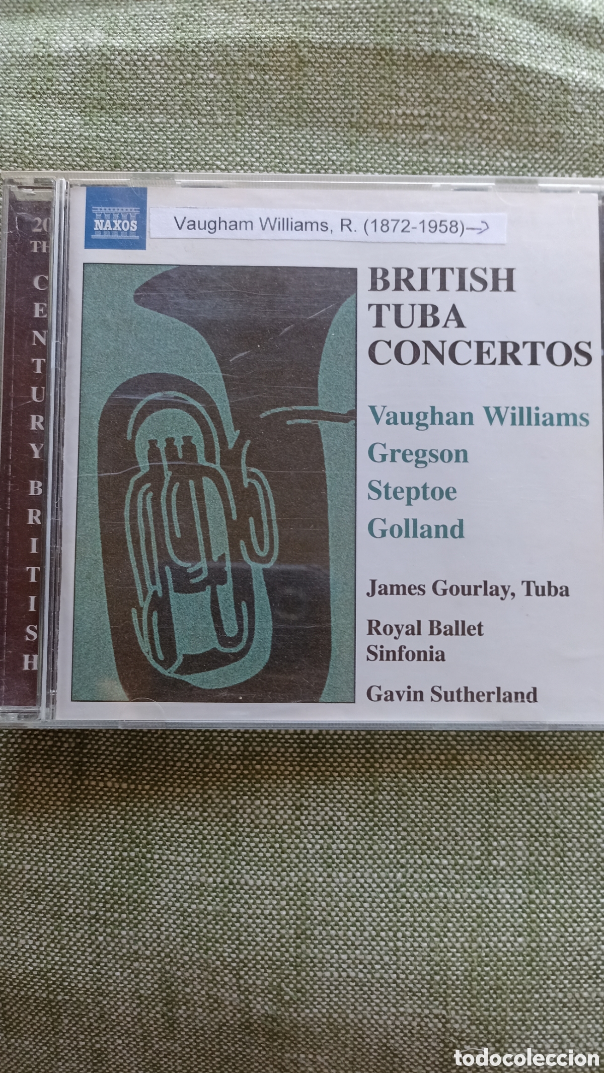 CDs de M&uacute;sica: James Gourlay (tuba).British Tuba Concertos, es una grabaci&oacute;n del sello Naxos