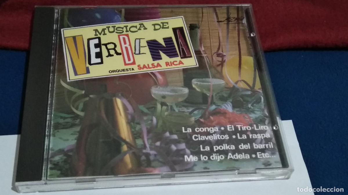 CDs de M&uacute;sica: ORQUESTA SALSA RICA / M&Uacute;SICA DE VERBENA - CD JERCAR 1991 JAZMIN 10 CANCIONES DE FIESTA