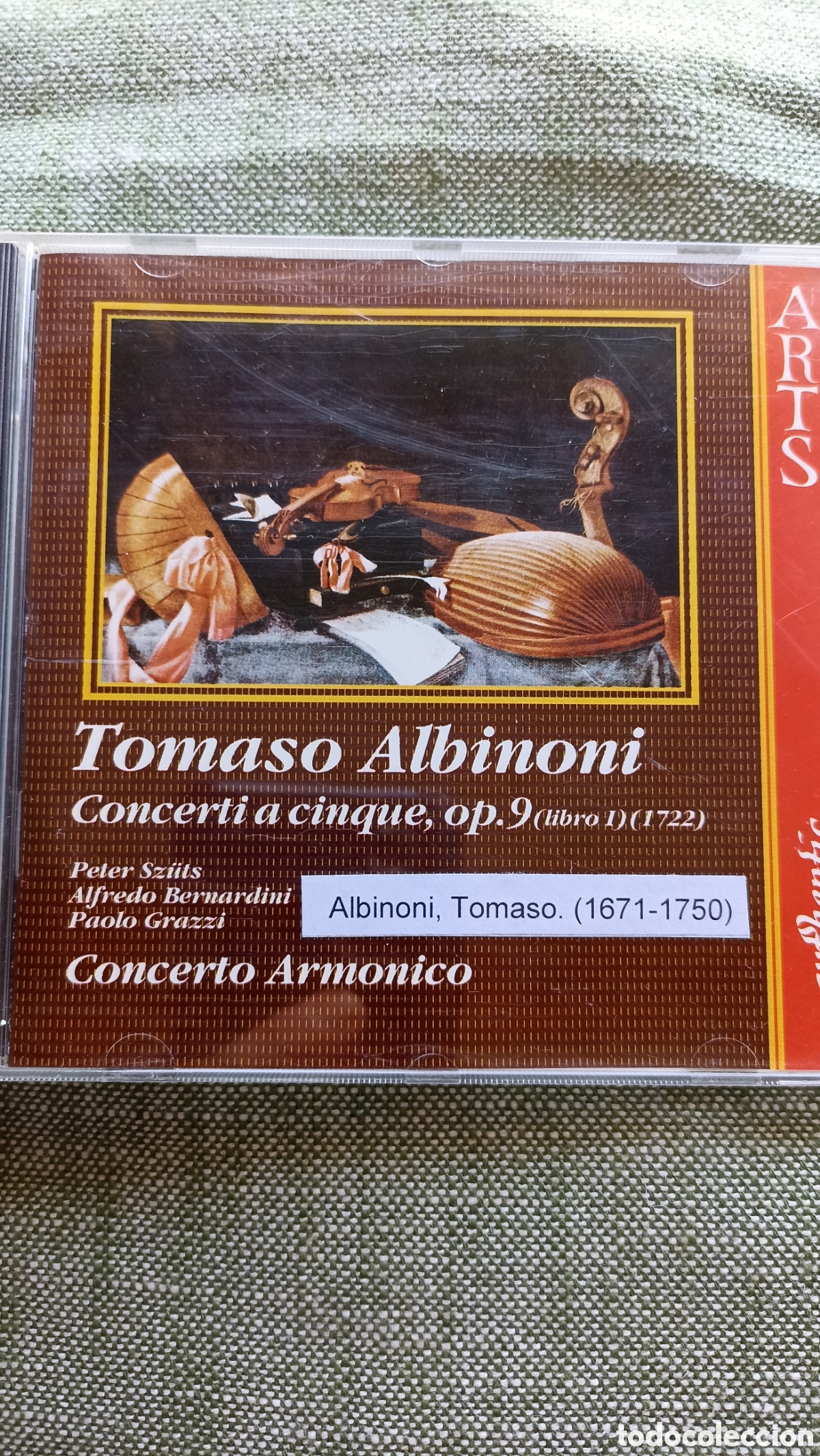 CDs de M&uacute;sica: Tomaso Albinoni: Concerti a cinque, Op. 9 (Libro I) (1722) interpretado por el grupo Concerto Armoni