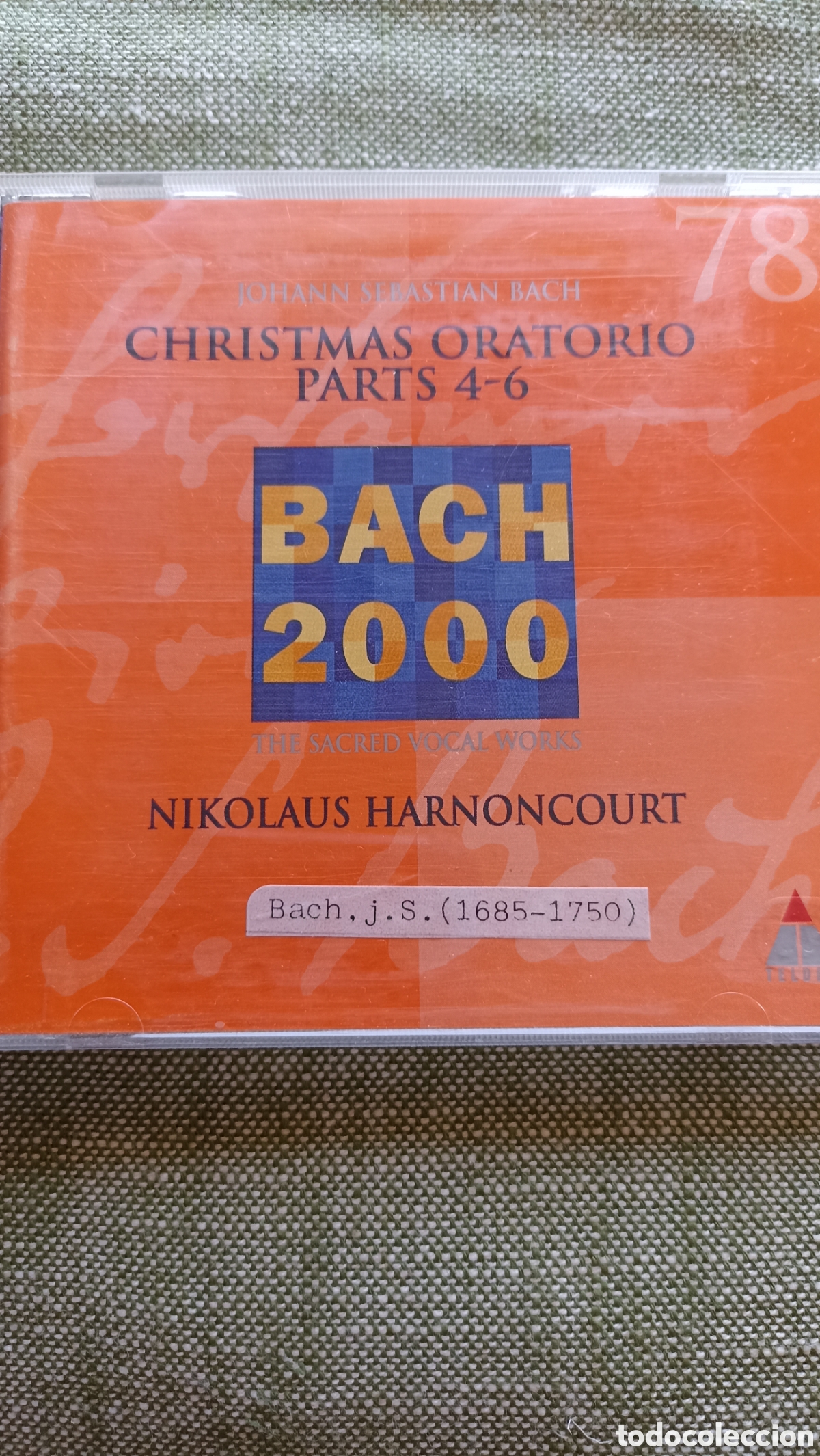 CDs de M&uacute;sica: Bach 2000 partes 4 a 6 del Oratorio de Navidad (BWV 248).
