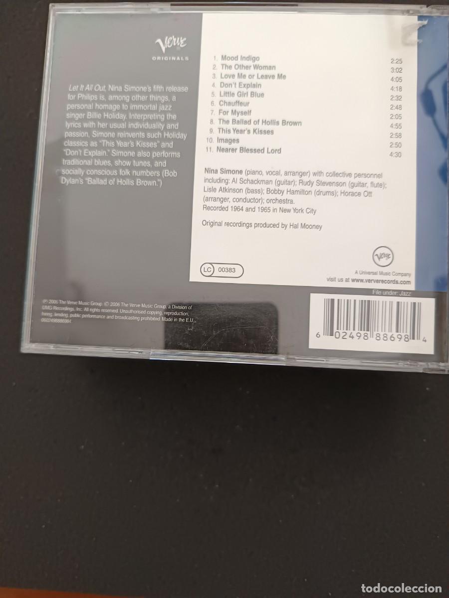 CDs de m&uacute;sica: NINA SIMONE. LET IT ALL OUT - Foto 2
