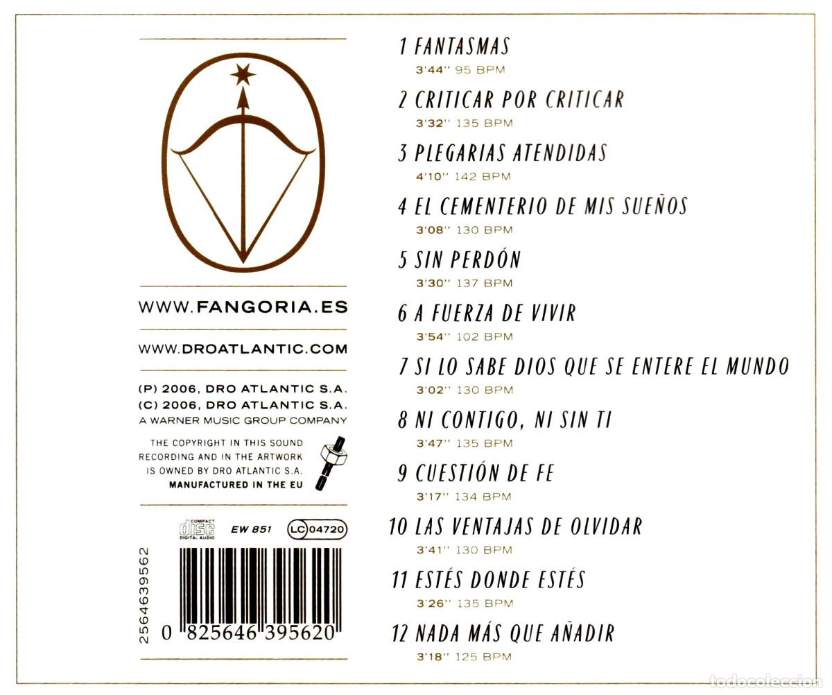 CDs de m&uacute;sica: FANGORIA. EL EXTRA&Ntilde;O VIAJE. CD. - Foto 2