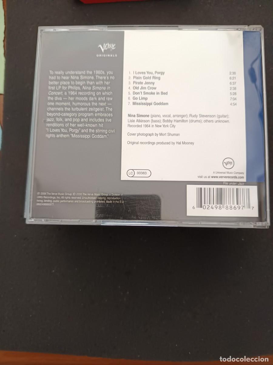 CDs de m&uacute;sica: NINA SIMONE IN CONCERT - Foto 2
