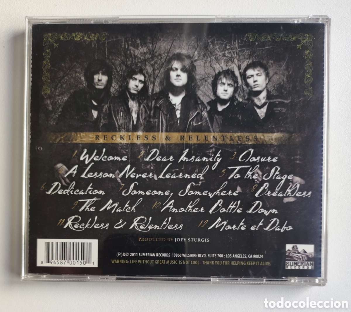 CDs de m&uacute;sica: ASKING ALEXANDRIA - RECKLESS & RELENTLESS / CD 2011 SUMERIAN RECORDS - Foto 3