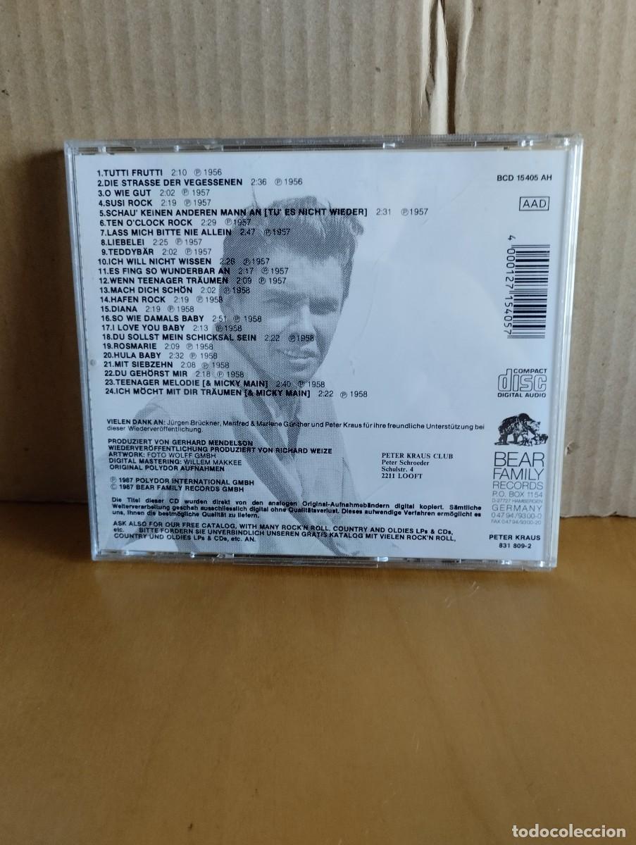 CDs de m&uacute;sica: PETER KRAUS ---- DIE SINGLES 1956-1958 - Foto 2