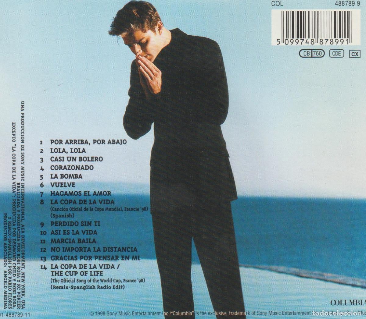 CDs de m&uacute;sica: RICKY MARTIN. VUELVE. CD. - Foto 2