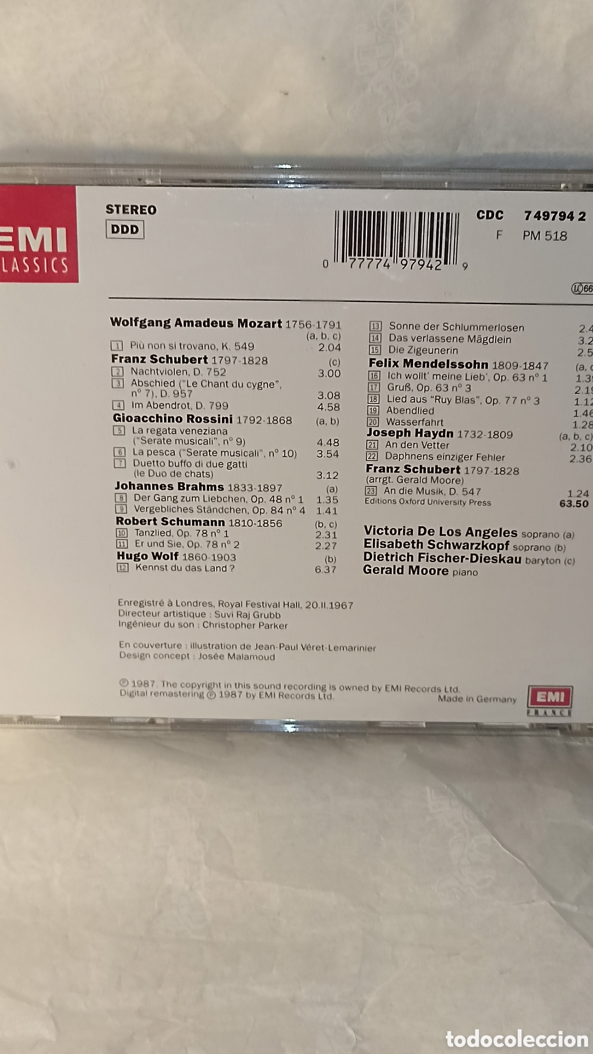 CDs de m&uacute;sica: &rdquo;Le Duo des Chats&rdquo; de EMI Classics. - Foto 2