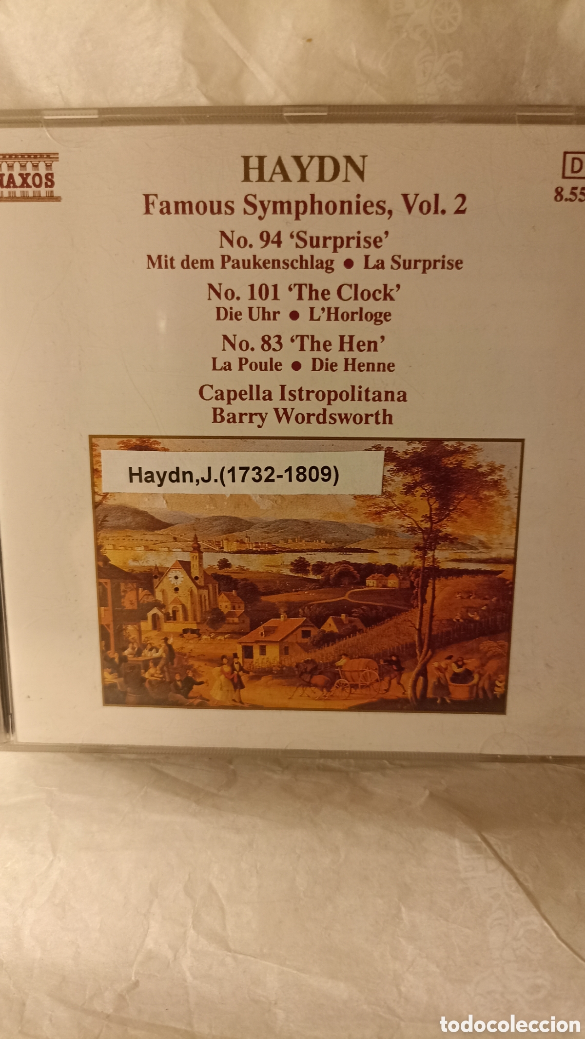 CDs de M&uacute;sica: CD de Naxos titulado &rdquo;Haydn Famous Symphonies, Vol. 2&rdquo; con interpretaciones de la Capella Istropolit