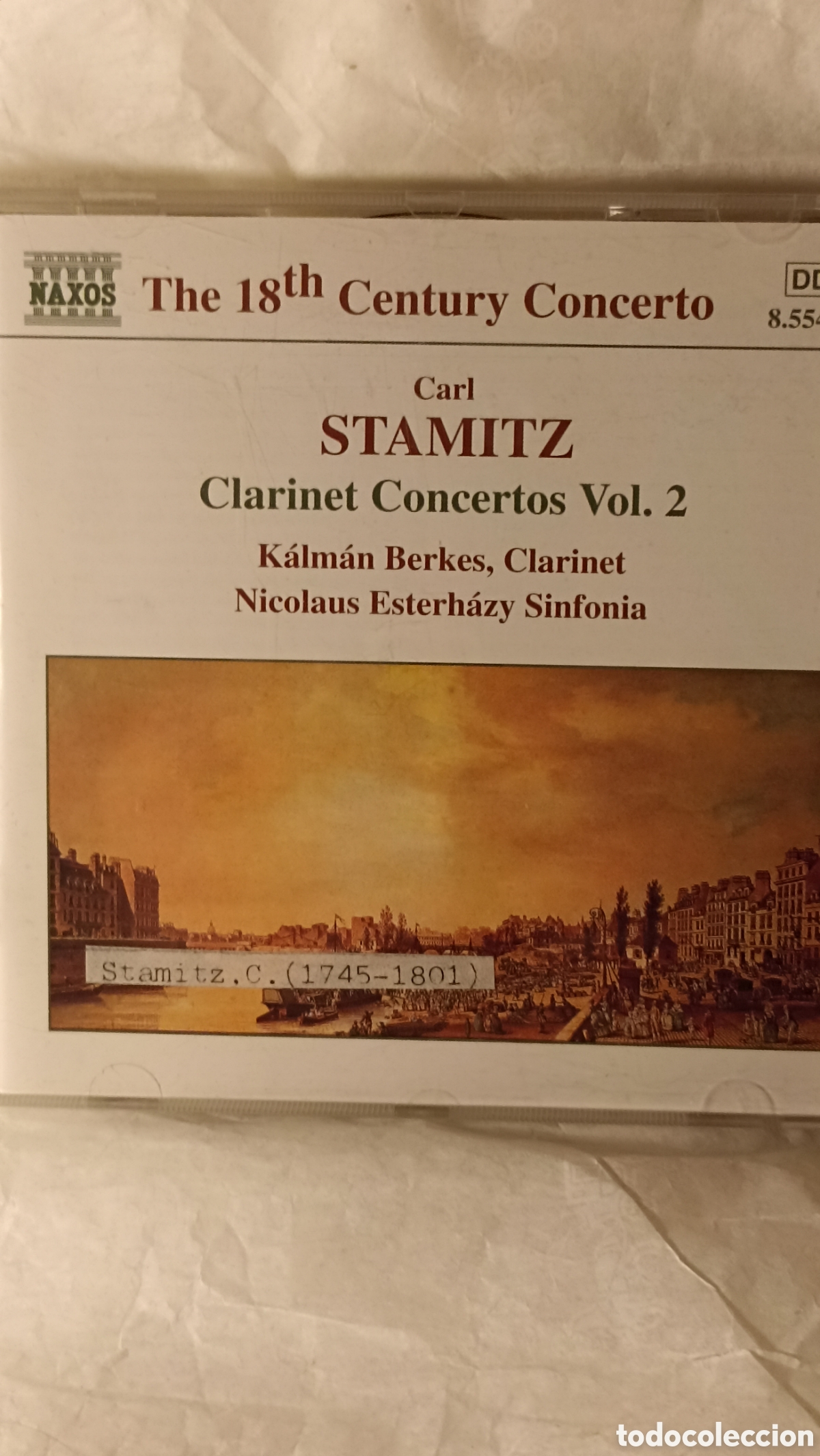 CDs de M&uacute;sica: Conciertos para clarinete Vol. 2 de Carl Stamitz, interpretados por K&aacute;lm&aacute;n Berkes y la Nicolaus Este